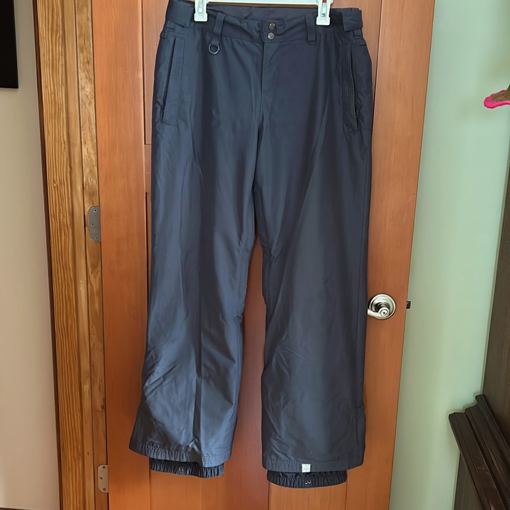 Roxy Brand Insulated Snowboard or Ski Pants, Size L, Dark Grey, VGUC!